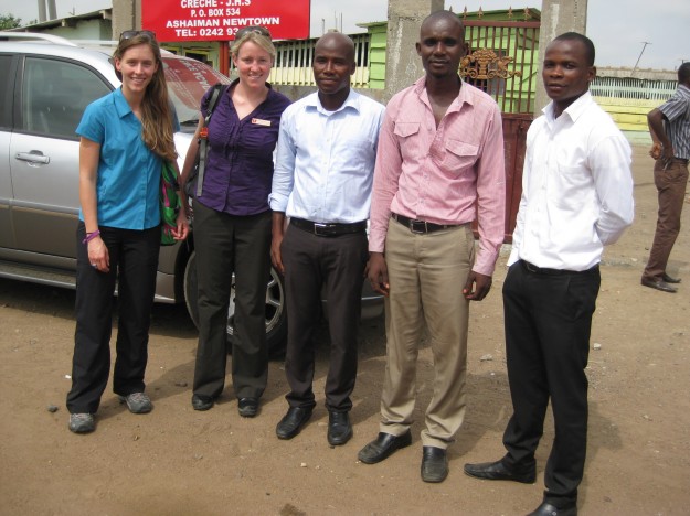 Marian Bonar  (far left) traveled to Ghana through the Lassonde Social Entrepreneurship Program.
