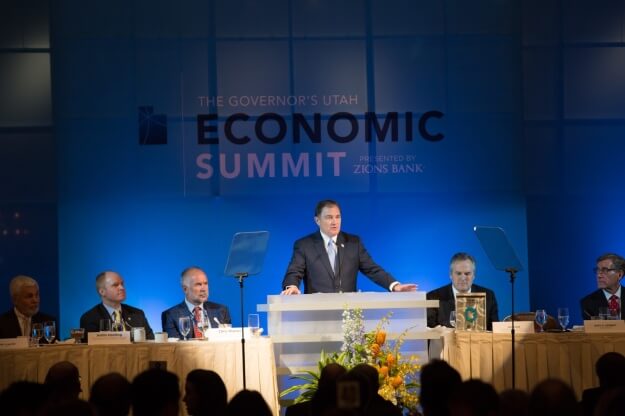 Gov. Gary Herbert at the Utah Economic Summit.