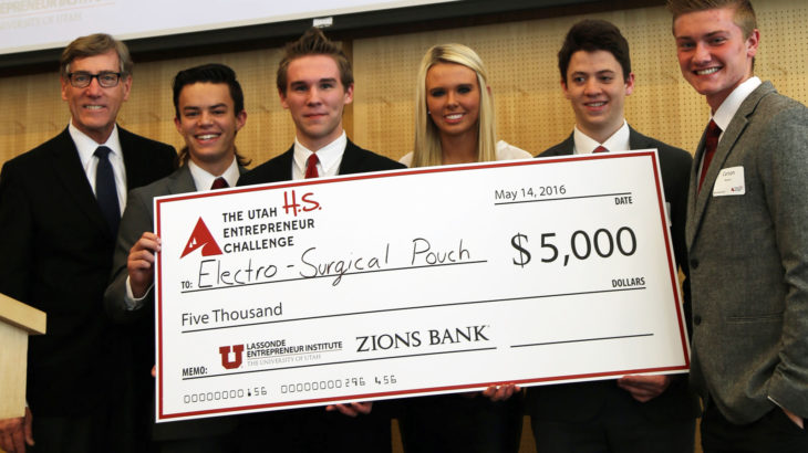 Winners of 2016 High School Utah Entrepreneur Challenge